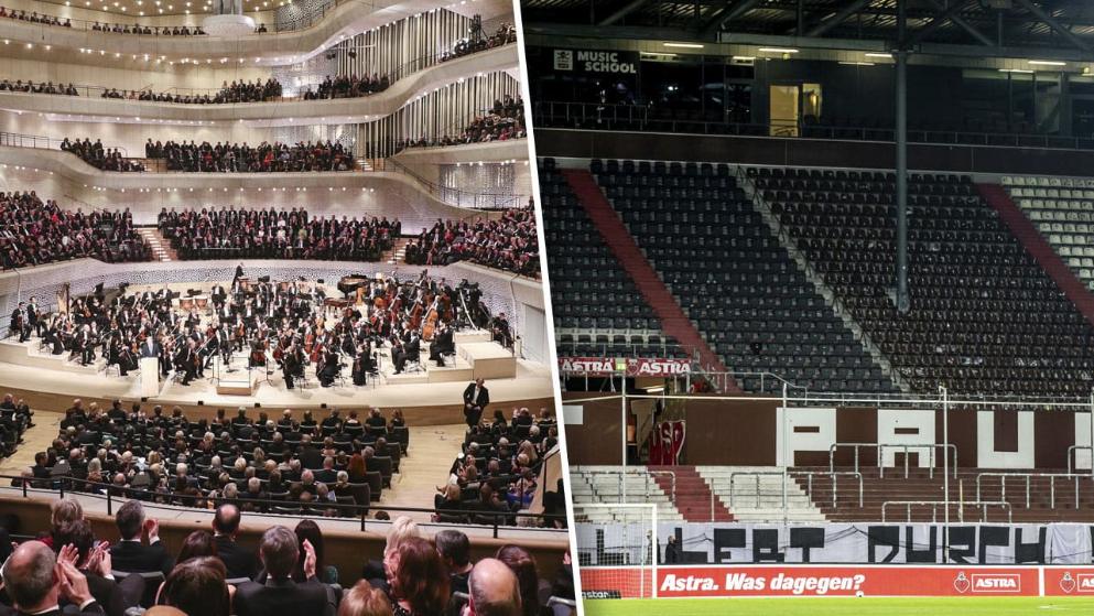 Карта карантинного безумия Германии: полная филармония и пустой стадион